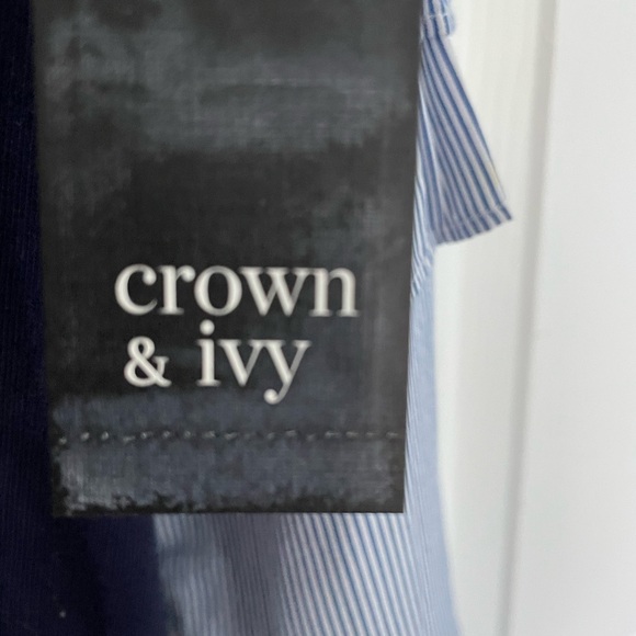 Crownn& Ivy Navy Dress Large NWT - Picture 6 of 7